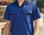 夏季工作服定制款式图片/夏季工装男女款式图-上海黄紫