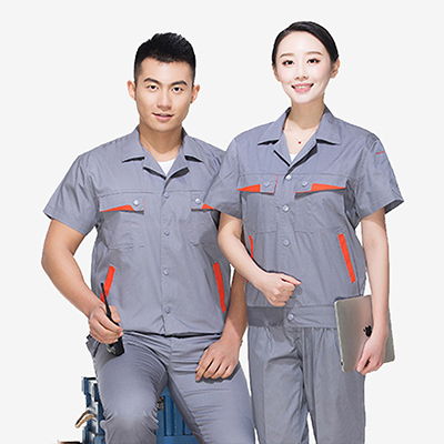 短袖纯棉工作服定做