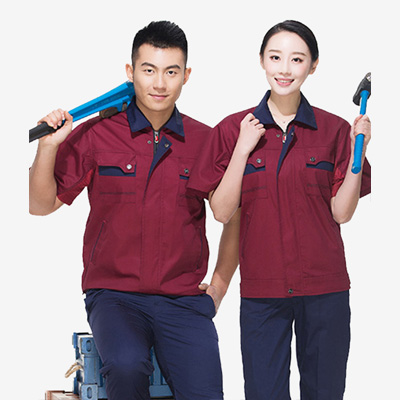 短袖员工制服定做